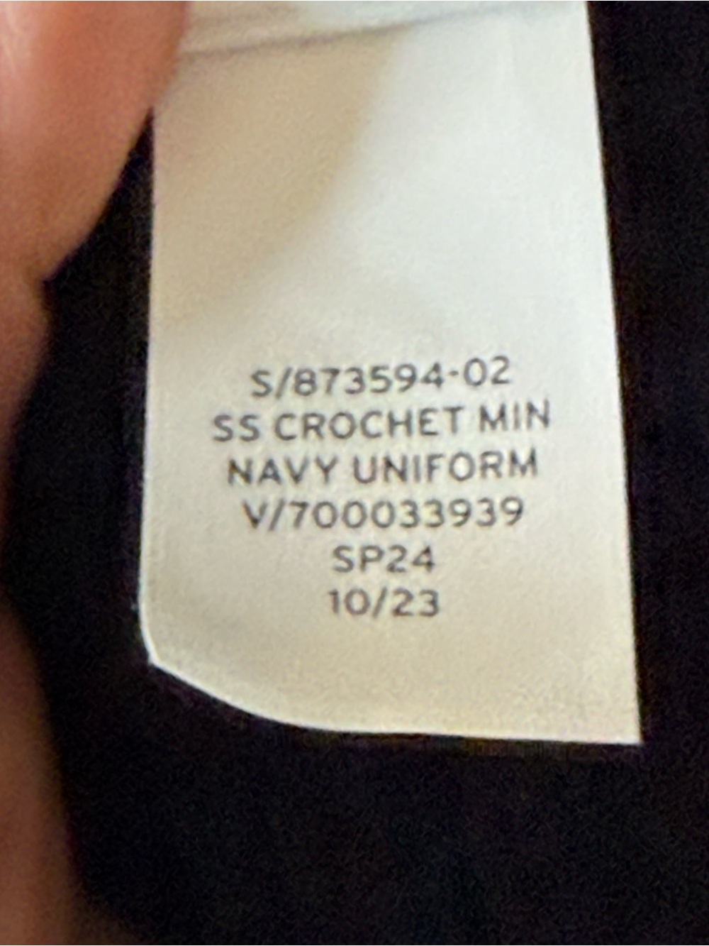 GAP NWT navy blue Crochet Short Sleeve Midi Dress - Picture 9 of 9